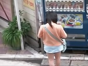 Nice Japanese broads get their knickers revealed in public