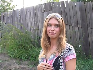 Bianca in horny girl gets fucked really hard in the park