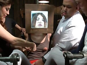 Pain slut surrenders to public ass pounding