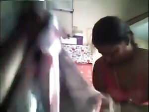 Tamil maid with big ass milking her owner's cock creampie at work