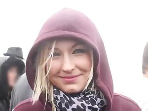 sexy blonde 18y fucked by strangers