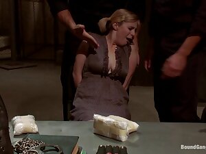 Poor Little American Girl Trapped in Mexico FIRST GANGBANG AND DP EVER