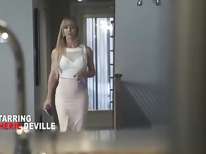 seamed pantyhose stepmom get caught and fucked by stepson
