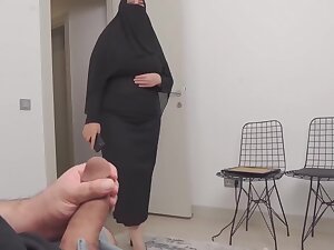 Dick Flash. Hijab Married Woman Caught Me Jerking Off In Public Waiting Room