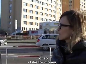 How far will this Czech milf go for money?