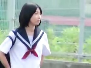 cute Japanese student 18+ sex in car