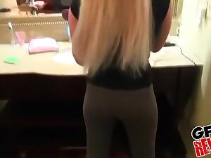 Bent over and fucked in the bathroom