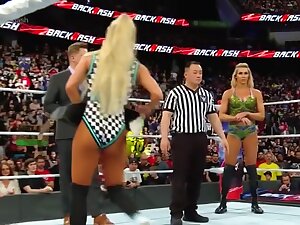 Carmella Vs. Charlotte Flair Cake Battle Backlash 05-06-2018