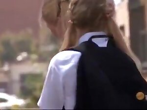 Blonde to Orgasm on Bus