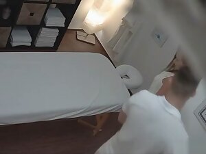Blonde gets fucked during the massage