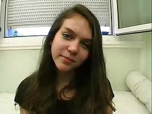 Shy french non-professional 19yo immature 1st anal