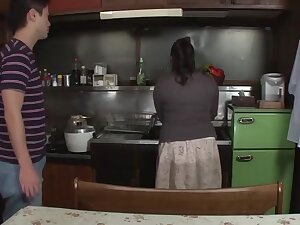 Step mom hot in kitchen