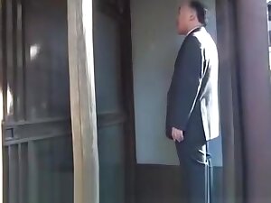 Squidpis - Uncensored Horny old japanese guy fucks hot girlfriend and teaches her Step daughter