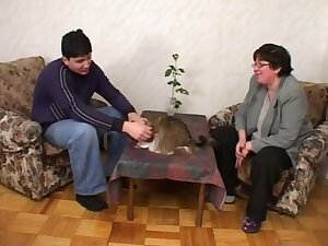 old ugly hairy russian with young neighbor