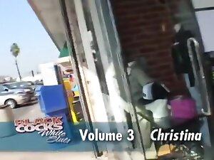 Christina's First Interracial Threesome