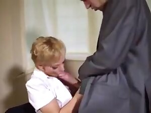 Lou lou sucking a huge white cock for huge cumshot