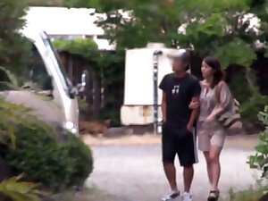 Kurumi ohashi bathhouse cuckold onsen cock flash horny wife