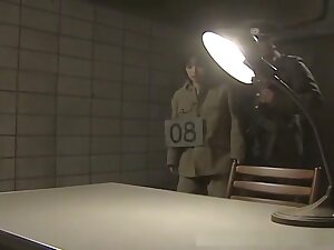 Poor prisoner gal gets hardcore fucked by military men