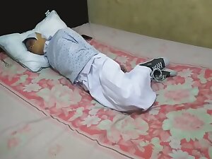 Indonesian hijabi girl wrap gagged