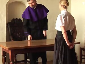 Mature maid birched