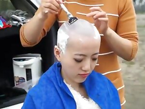 Chinese Girl Headshave
