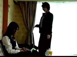 Japanese mature babe having lesbian fun with young girl