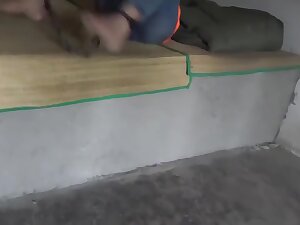 Chinese Prison Girl in Inescapable Metal Bondage
