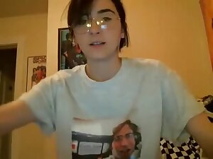 Nerdy Ex-Girlfriend Skype Session