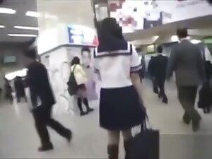 Asian fucked on train