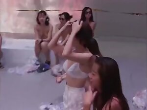 Japanese Game Show: Girls stripping Yakyuken Rock Paper Scissors