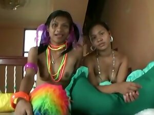 Incredible amateur Interracial, Threesomes sex movie