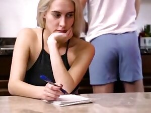 Step daddy Gives Her Stress Relief !