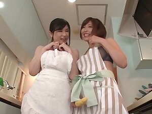 Anri Okita,Asahi Mizuno in Lucky Man Comes Home To Anri And Asahi - MilfsInJapan