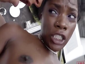 Ebony Babe Gets Her Butthole Destroyed By Big Russian Cock With Ana Foxxx