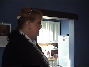 Curvy Granny in Lingerie Fucking