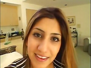 Iranian girl melody max sucks my cock + cumshot!