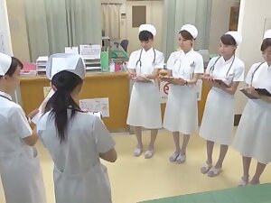 Fabulous Japanese model Yumemi Nakagawa, Nachi Sakaki, Akari Asakiri in Horny Nurse, Threesomes JAV scene