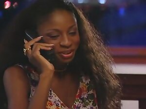 Natural Tit Black Chick in Threesome