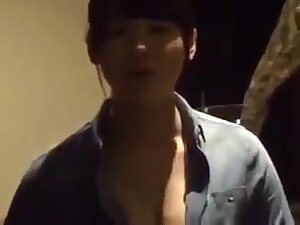 Busty waitress interviewed and fucked