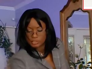 Step mom EBONY FUCKS Step son