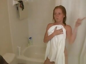 Alyssa Hart - Step brother Bathroom Blowjob