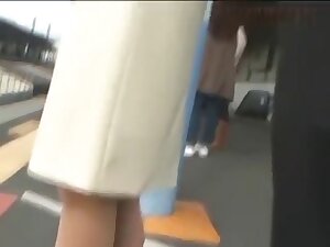 Jap milf stripped on train