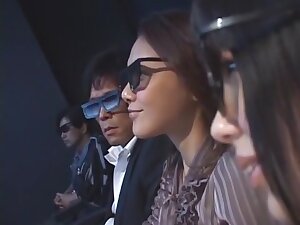 Fabulous Japanese whore Miharu Izawa, Akari Satsuki, Minako Uchida in Incredible Cunnilingus, Group Sex JAV clip