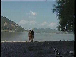 Hairy granny fucked outdoors