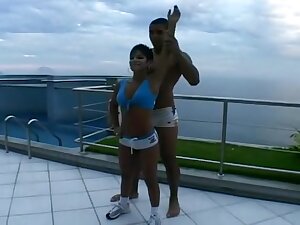 Short Haired Latina Takes Hard Anal