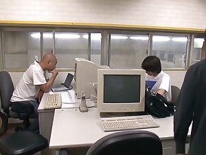 Ria Sakurai gets a ping pong lesson