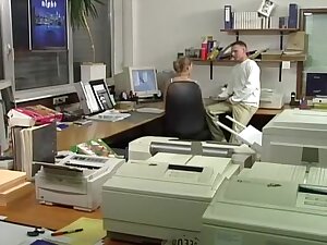 Hot German Russian teen 18+ in office sex action