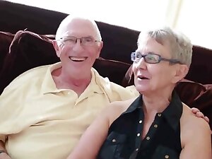 Elderly husband fucked with college girl man