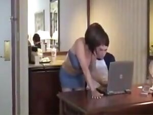Grandmother gives him his first proper fuck !