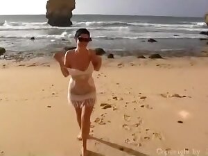 Fun with Step mom on the beach